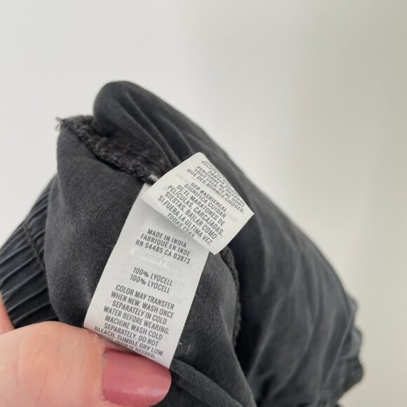 Aerie Charcoal Gray High Rise Wide Leg Lyocell Pants Size Small - Picture 4 of 7